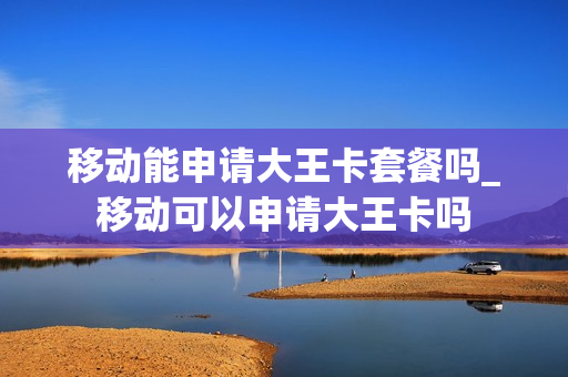 移动能申请大王卡套餐吗_移动可以申请大王卡吗