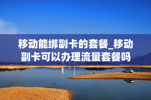 移动能绑副卡的套餐_移动副卡可以办理流量套餐吗