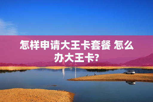 怎样申请大王卡套餐 怎么办大王卡?