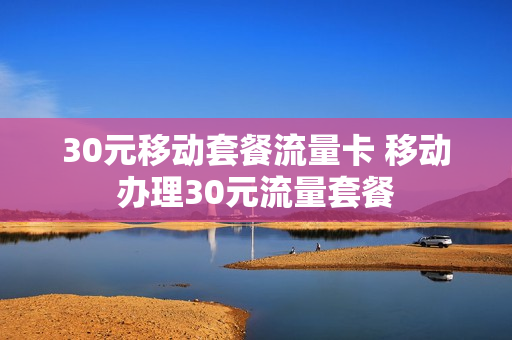 30元移动套餐流量卡 移动办理30元流量套餐