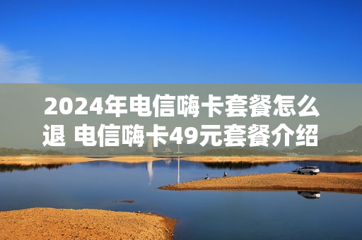 2024年电信嗨卡套餐怎么退 电信嗨卡49元套餐介绍