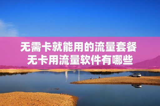无需卡就能用的流量套餐 无卡用流量软件有哪些