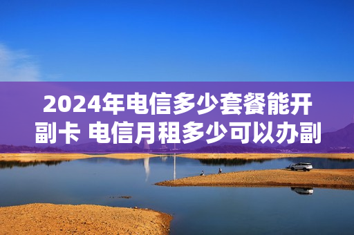2024年电信多少套餐能开副卡 电信月租多少可以办副卡