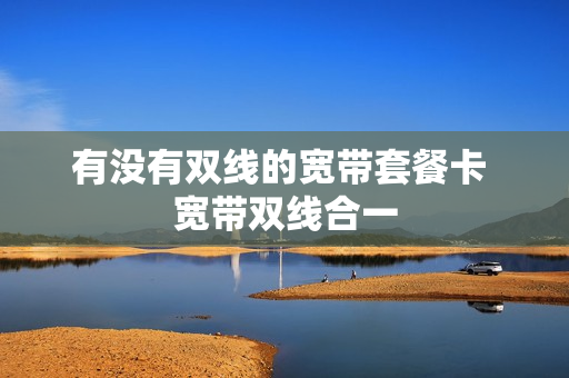 有没有双线的宽带套餐卡 宽带双线合一
