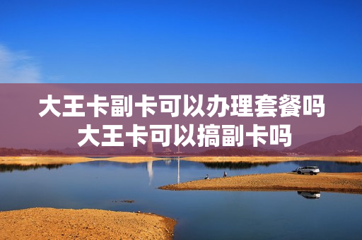 大王卡副卡可以办理套餐吗 大王卡可以搞副卡吗