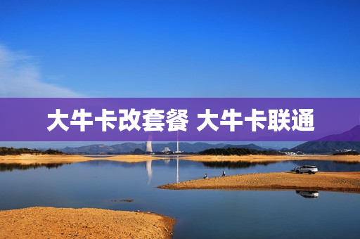 大牛卡改套餐 大牛卡联通