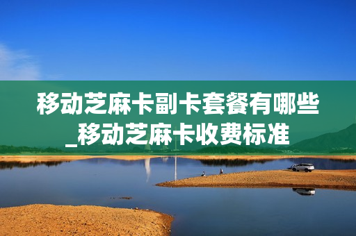 移动芝麻卡副卡套餐有哪些_移动芝麻卡收费标准