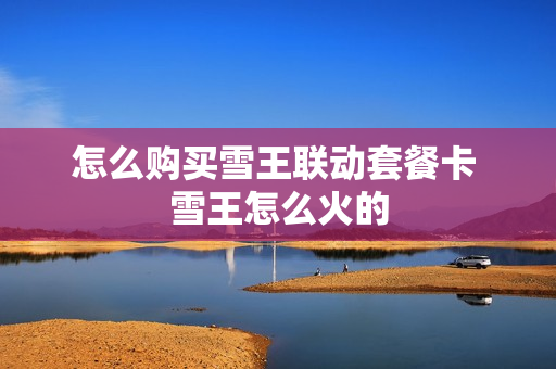 怎么购买雪王联动套餐卡 雪王怎么火的