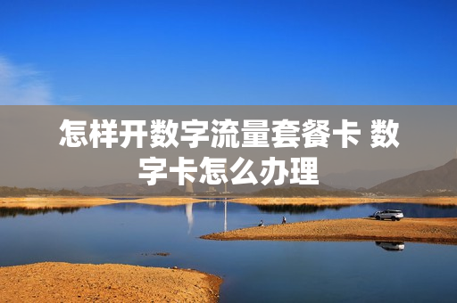 怎样开数字流量套餐卡 数字卡怎么办理