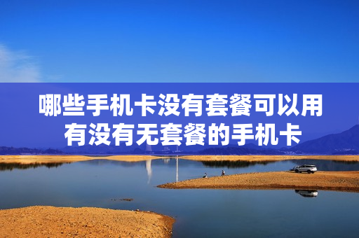 哪些手机卡没有套餐可以用 有没有无套餐的手机卡
