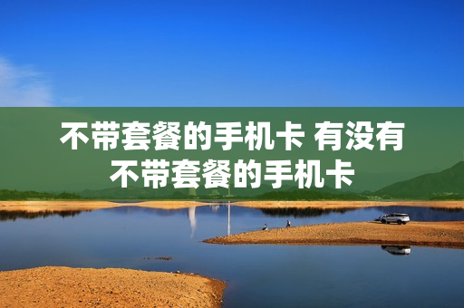 不带套餐的手机卡 有没有不带套餐的手机卡