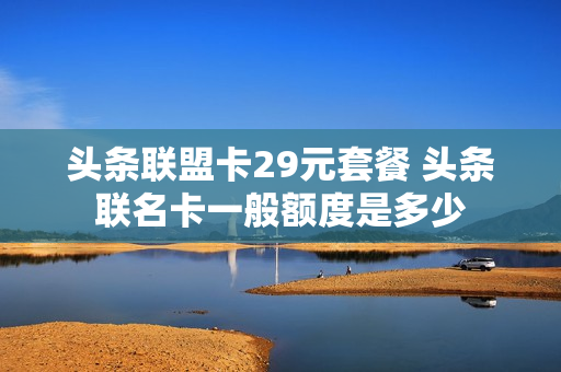 头条联盟卡29元套餐 头条联名卡一般额度是多少