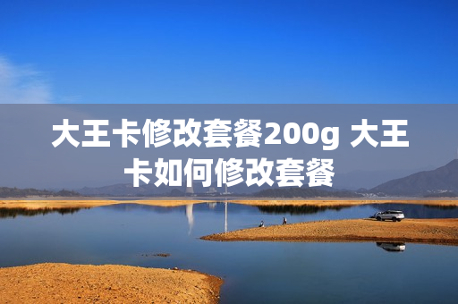 大王卡修改套餐200g 大王卡如何修改套餐