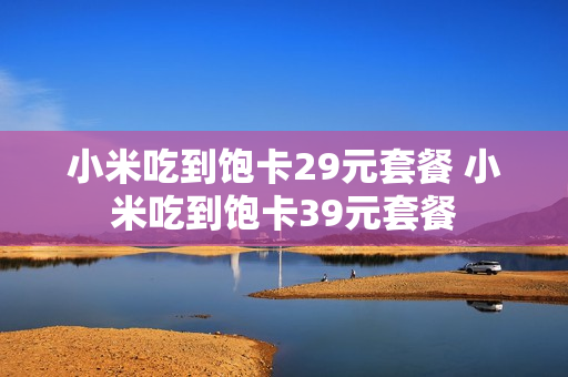 小米吃到饱卡29元套餐 小米吃到饱卡39元套餐