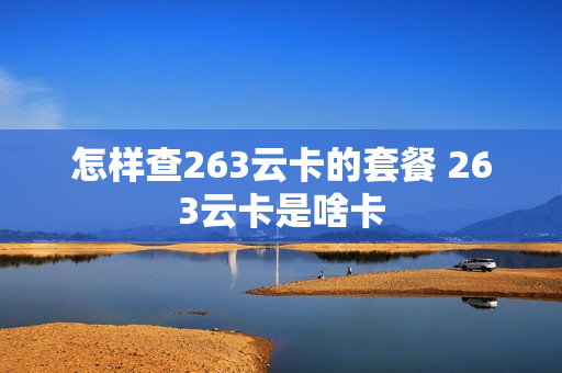 怎样查263云卡的套餐 263云卡是啥卡