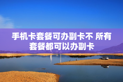 手机卡套餐可办副卡不 所有套餐都可以办副卡