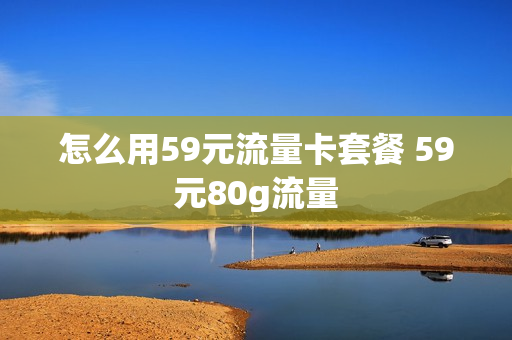 怎么用59元流量卡套餐 59元80g流量