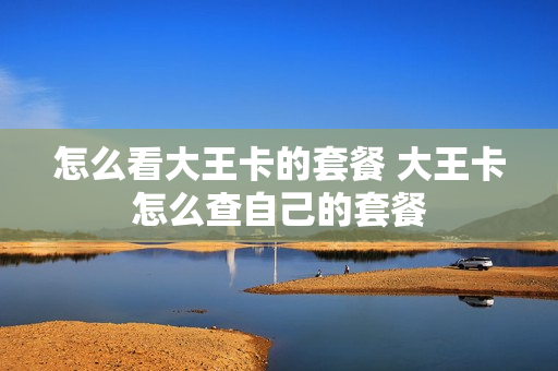 怎么看大王卡的套餐 大王卡怎么查自己的套餐