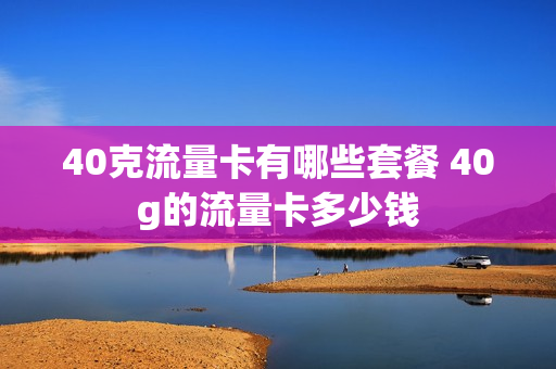 40克流量卡有哪些套餐 40g的流量卡多少钱