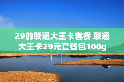 29的联通大王卡套餐 联通大王卡29元套餐包100g