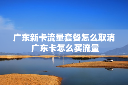 广东新卡流量套餐怎么取消 广东卡怎么买流量