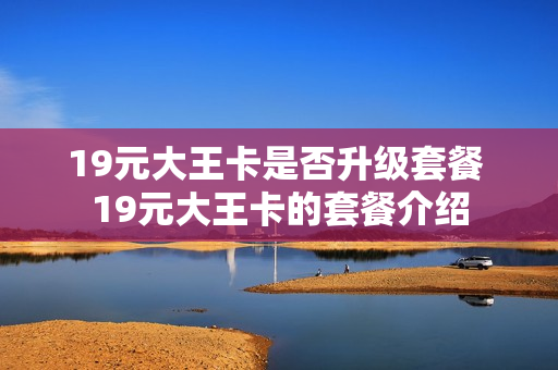19元大王卡是否升级套餐 19元大王卡的套餐介绍