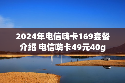 2024年电信嗨卡169套餐介绍 电信嗨卡49元40g