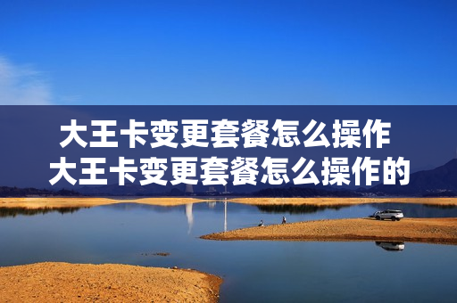 大王卡变更套餐怎么操作 大王卡变更套餐怎么操作的