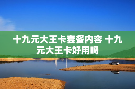 十九元大王卡套餐内容 十九元大王卡好用吗