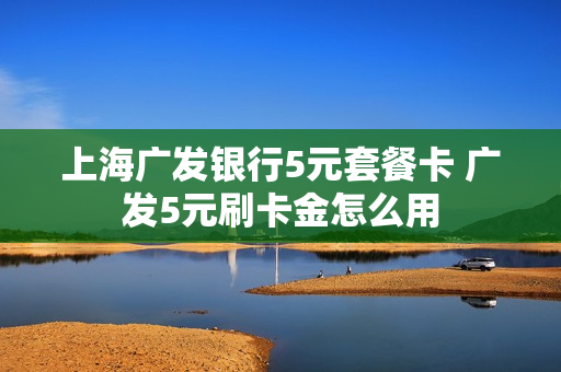 上海广发银行5元套餐卡 广发5元刷卡金怎么用