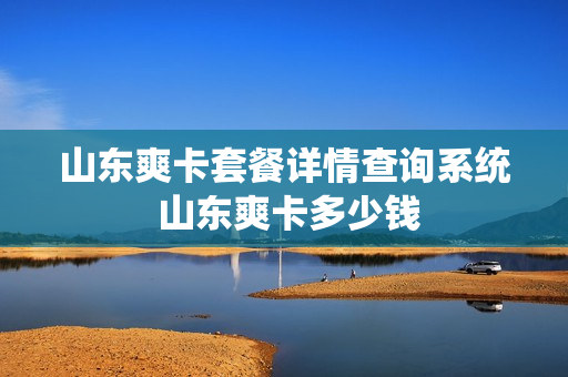 山东爽卡套餐详情查询系统 山东爽卡多少钱