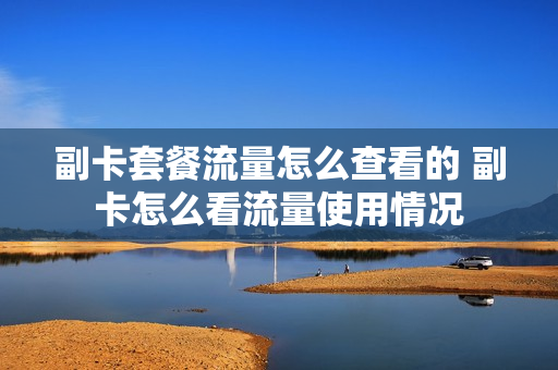 副卡套餐流量怎么查看的 副卡怎么看流量使用情况