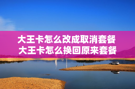 大王卡怎么改成取消套餐 大王卡怎么换回原来套餐