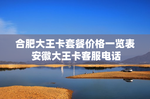 合肥大王卡套餐价格一览表 安徽大王卡客服电话