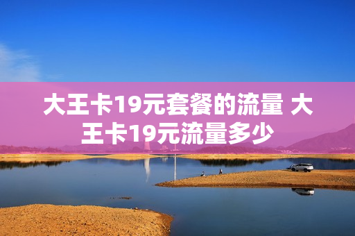 大王卡19元套餐的流量 大王卡19元流量多少
