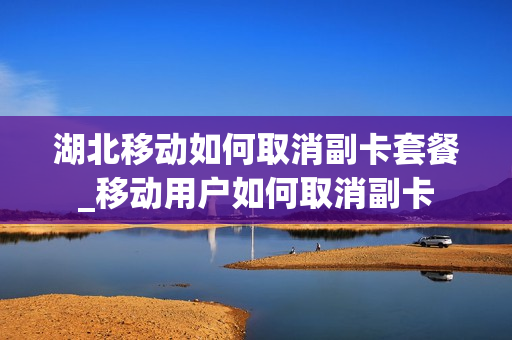 湖北移动如何取消副卡套餐_移动用户如何取消副卡
