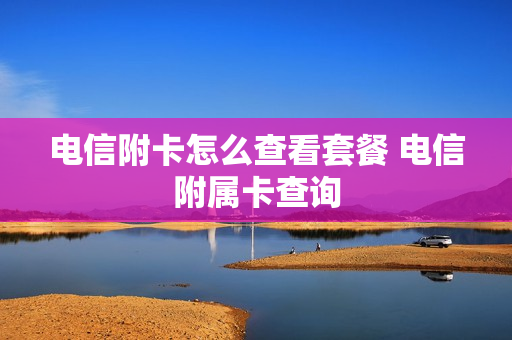 电信附卡怎么查看套餐 电信附属卡查询