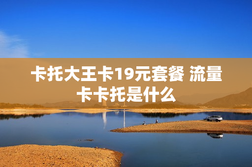 卡托大王卡19元套餐 流量卡卡托是什么