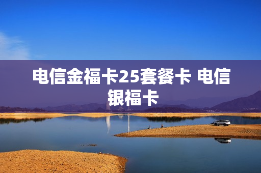 电信金福卡25套餐卡 电信 银福卡