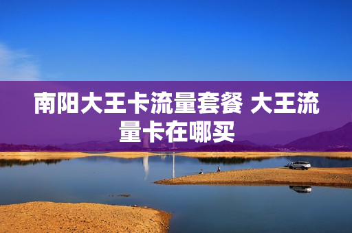 南阳大王卡流量套餐 大王流量卡在哪买