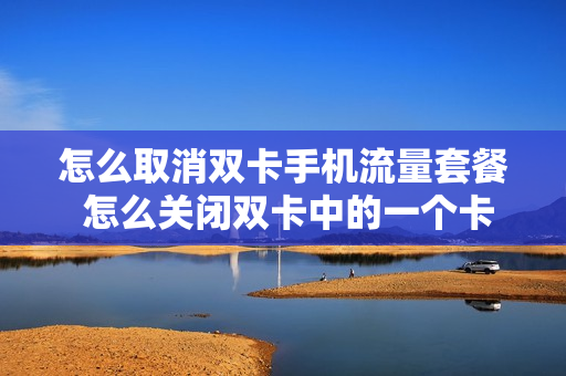 怎么取消双卡手机流量套餐 怎么关闭双卡中的一个卡流量