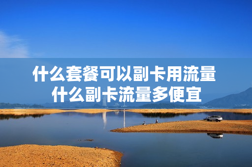 什么套餐可以副卡用流量 什么副卡流量多便宜