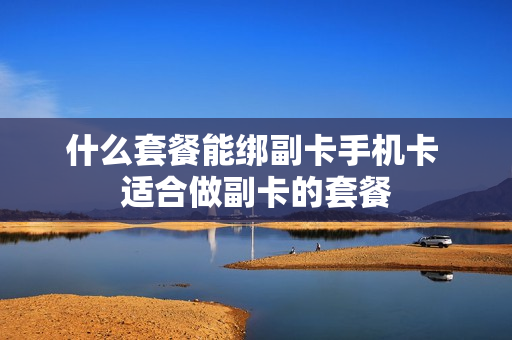什么套餐能绑副卡手机卡 适合做副卡的套餐