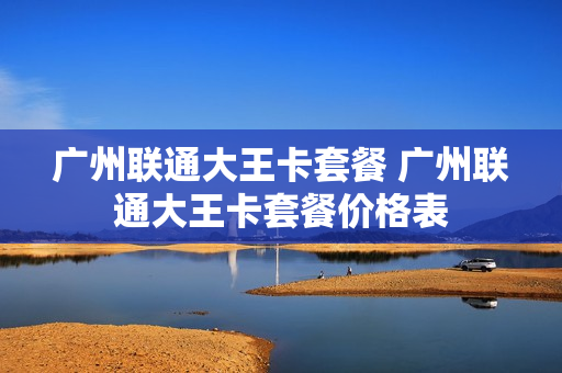 广州联通大王卡套餐 广州联通大王卡套餐价格表
