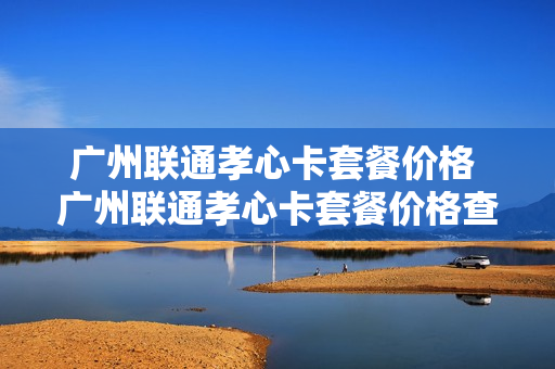 广州联通孝心卡套餐价格 广州联通孝心卡套餐价格查询