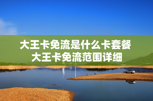 大王卡免流是什么卡套餐 大王卡免流范围详细