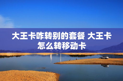 大王卡咋转别的套餐 大王卡怎么转移动卡