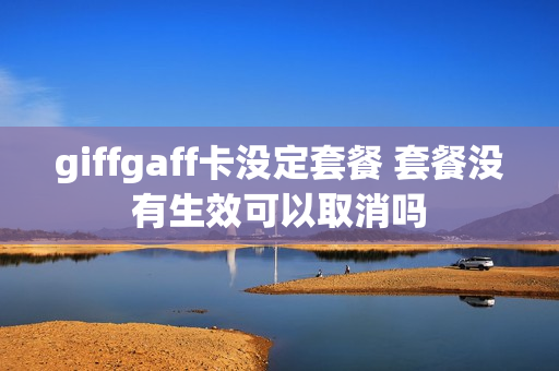 giffgaff卡没定套餐 套餐没有生效可以取消吗