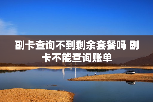 副卡查询不到剩余套餐吗 副卡不能查询账单