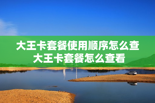 大王卡套餐使用顺序怎么查 大王卡套餐怎么查看